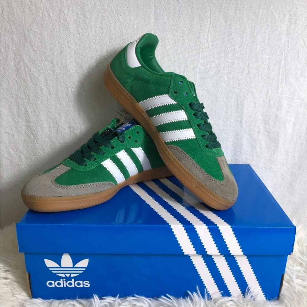 ADIDAS SAMBAS GREEN/GRAY